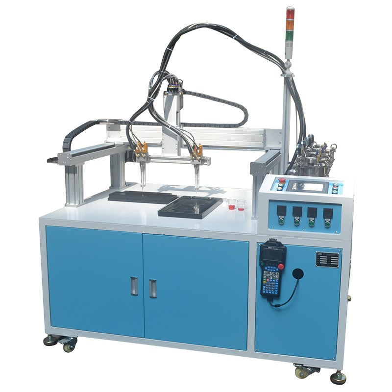 防水电源灌胶机极电瓶胶胶双份红灌黑蓄电池柱组胶树脂机机滴双路