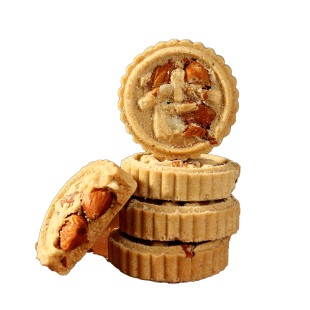 澳门特产手信原粒杏仁饼福礼巴旦木咸味代餐饼办公室零食小吃早餐