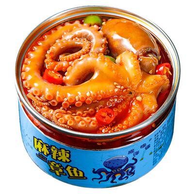 麻辣八爪鱼爆头章鱼即食熟食小吃