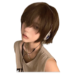 纤韵佳人假发男短发基佬dk男女万用cos假毛修脸帅气少年全头套