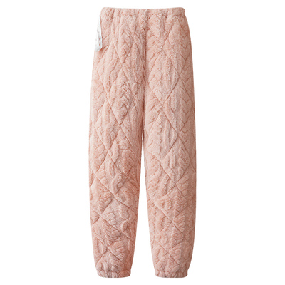 孕妇加绒加厚三层夹棉保暖家居裤