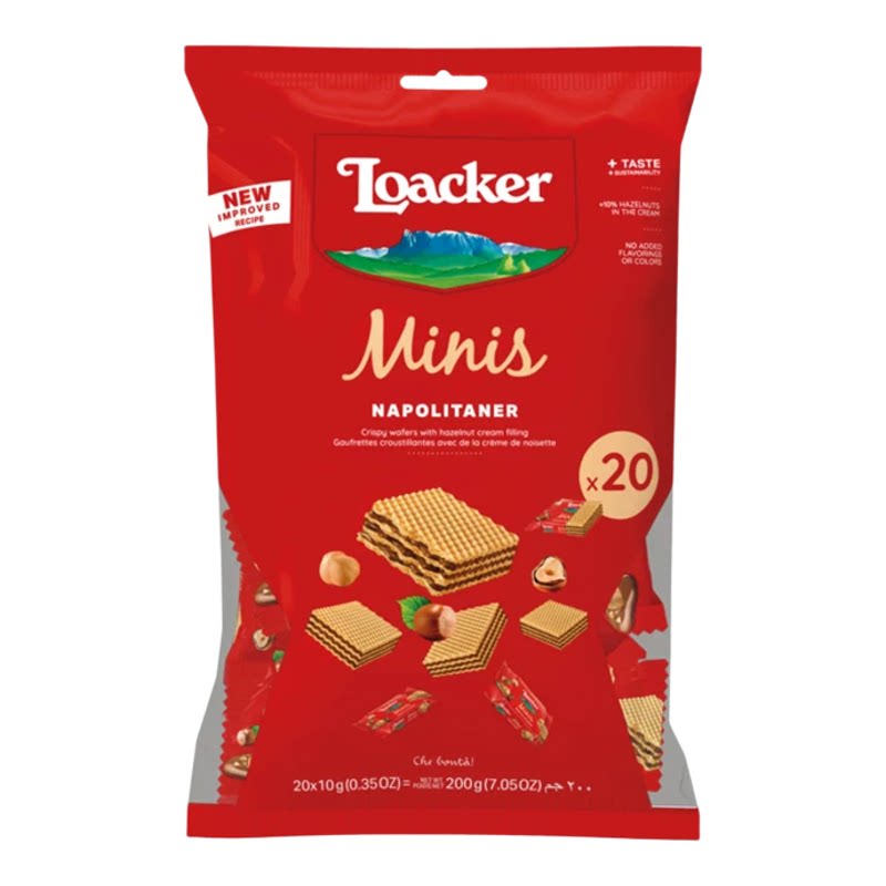 Loacker莱家进口迷你威化饼干散装独立包装结婚喜糖婚糖休闲零食