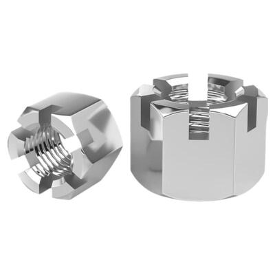 【量贩批发】不锈钢六角开槽螺母