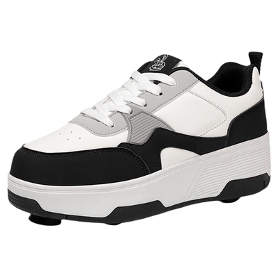 暴走鞋女童2026新款儿童带轮子可收缩拆卸运动学生隐形暴走轮滑鞋