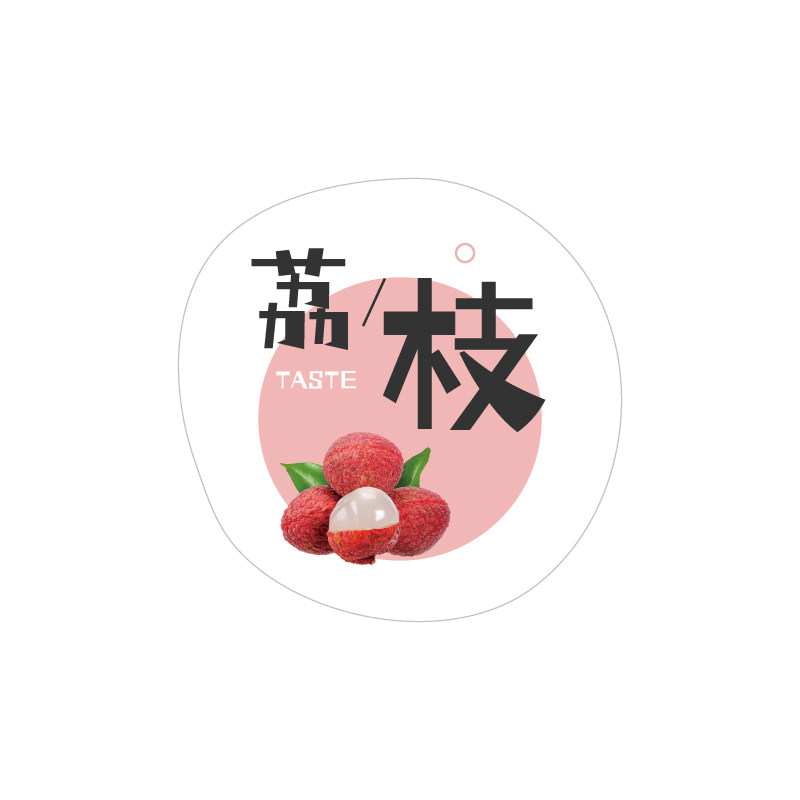 水果口味贴纸凤梨榴莲水蜜桃猕猴桃柠檬荔枝火龙果芒果蔓越莓青团