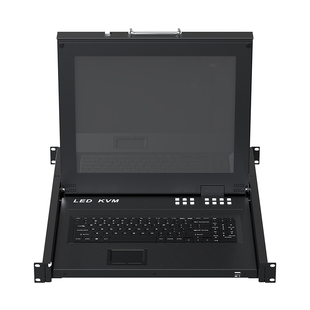 迈拓维矩MT-1708UL-IP 远程IP KVM切换器8口vga带17寸LED显示屏电脑主机服务器共享键盘鼠标机房管理1U机架式