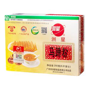 洲星牌马蹄粉钵仔糕纯正马蹄糕粉千层糕椰汁浆糕点原料荸荠粉250g