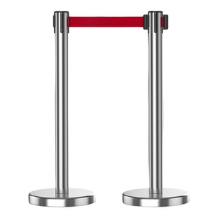 一米线隔离带伸缩带护栏排队栏杆礼宾杆银行围栏柱安全警戒警示柱