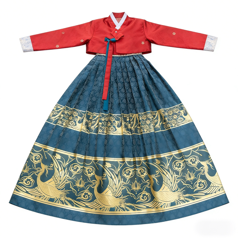 朝鲜族服装韩国宫廷风婚庆韩服女刺绣嫁衣延吉旅拍写真古装礼服