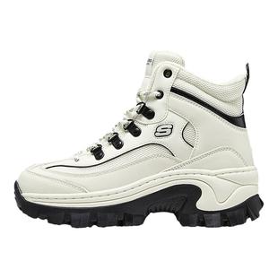 Skechers斯凯奇女士复古高帮鞋正品年冬季厚底增高加绒保暖休闲鞋