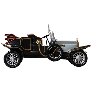 复古怀旧老爷车模型汽车摆件家居客厅玄关软装饰品酒吧咖啡厅摆设