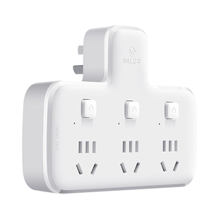 公牛插排多功能家用插头转换器多控开关带插座对接头金牛长线排插