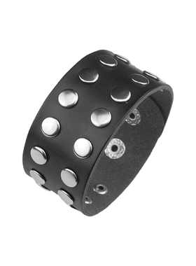 小方钉潮流黑色柔软个性朋克手链