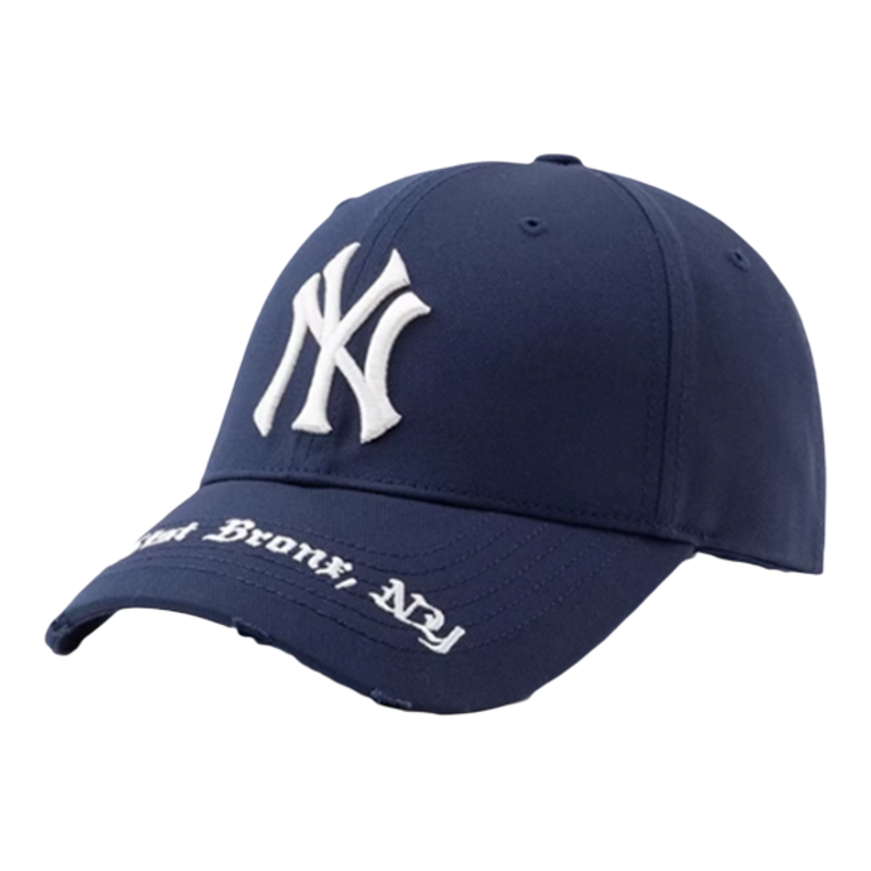 MLB帽子弯帽檐棒球帽鸭舌帽硬顶