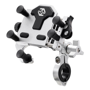 摩托车铝合金手机支架防震防抖踏板电动车骑行拍摄减震导航固定架