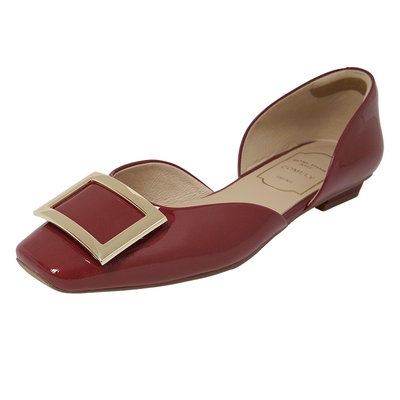 康莉2025年新款法式尖头浅口空鞋