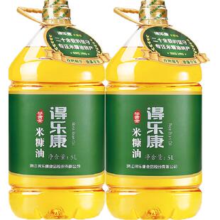 得乐康谷黄金米糠油稻米油食用油可凉拌 煎炒 烹饪