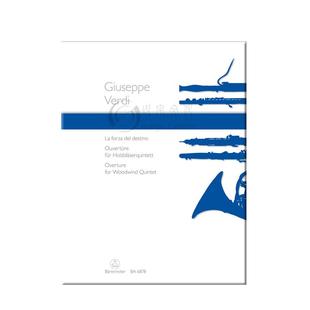 威尔第命运之力序曲木管五重奏分谱 骑熊士原版乐谱书 Verdi Ouverture zu La forza del destino BA6878