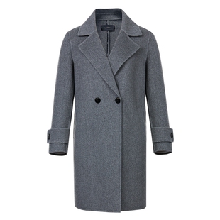 【山羊绒】Koradior珂莱蒂尔商场同款春新款气质毛呢外套大衣