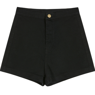 女团黑色牛仔超短裤女高腰甜辣妹风防走光jazz爵士跳舞蹈ds热裤子