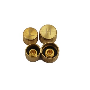 汽车空调气门芯盖子R134a纯铜高压H 低压L防尘帽子加液加氟套装