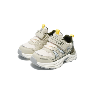 婴芬特2025新款春夏单鞋男童女童软底运动鞋中童网面透气机能鞋子