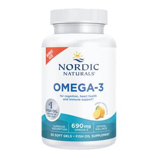 Nordic挪帝克成人dha+epa中青年健身omega3深海鱼油软胶囊90粒