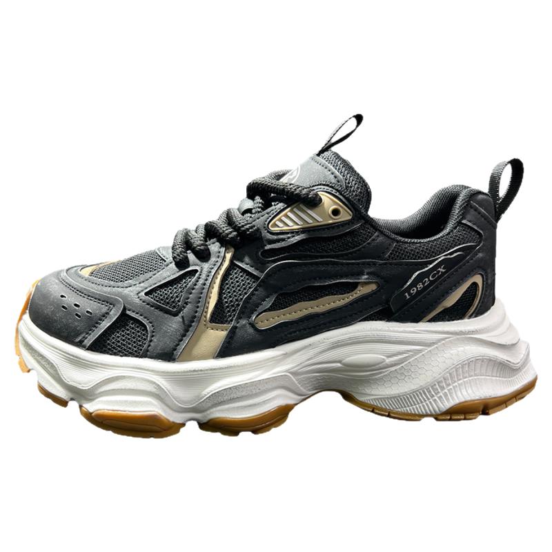 欧洲站潮牌男鞋2025新款春季网面透气百搭休闲运动男士软底老爹鞋