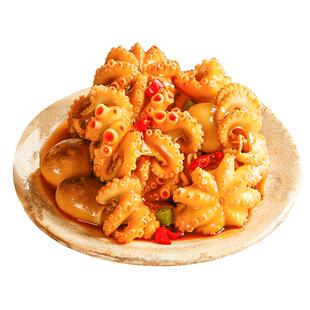 青岛麻辣小八爪鱼大爆头网红捞汁小海鲜熟食即食罐装整只八带章鱼