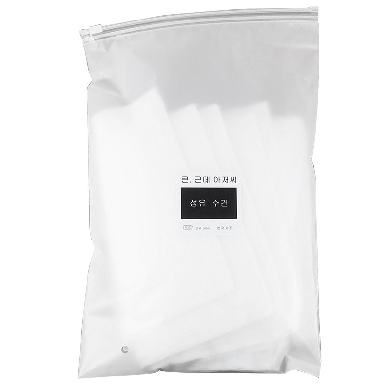 【大可叔叔】竹纤维毛巾白色不沾油洗碗布 清洁擦5片装23*18cm