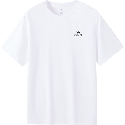 骆驼男装速干男士T恤新款夏装短袖t恤半袖薄款透气运动体恤上衣tk