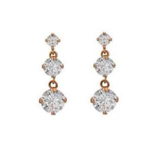 夏娃徐睿知李莱尔同款耳钉耳环通体925纯银流苏锆石耳饰银饰品女