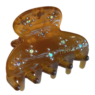 满天星水钻超好看的抓夹高级小号发量少 france法式精致刘海边夹