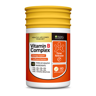 ISDG美国进口升级版复合B族维生素持续吸收型VB男女士b1b2b6b12