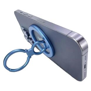 新款双轴双环magsafe磁吸指环扣折叠手机支架强力吸盘背贴金属磁力圈多功能车载支撑360度旋转桌面便携架子