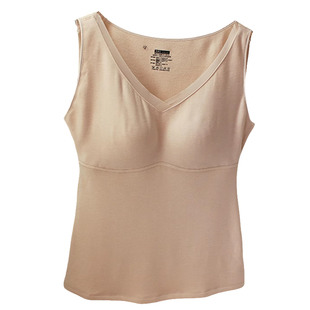 保暖背心女2026新款秋冬加绒大码免穿文胸双面绒大罩杯打底