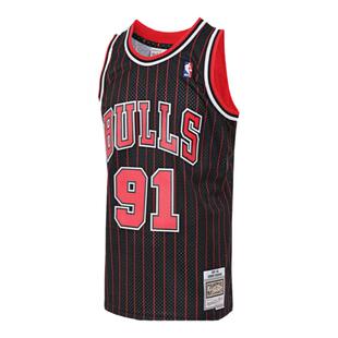 公牛队罗德曼95-96赛季NBA官方MN复刻91号球衣SW球迷版