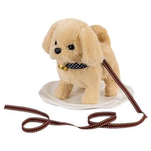 玩具狗毛绒电动仿真儿童拉绳发声会走路的婴儿可以溜会叫宠物宝宝