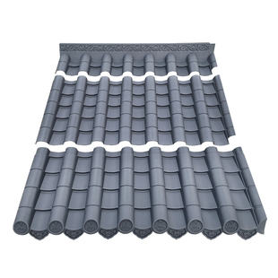 【连接板】常明古建塑料瓦仿古V型板树脂仿真新中式屋檐链接配件