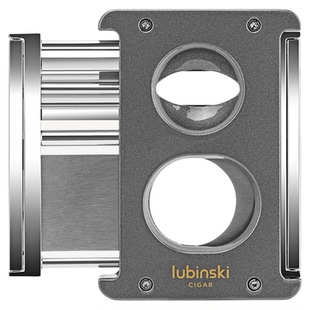 Lubinski鲁宾斯基多功能雪茄剪刀平切口V切口钻孔器雪茄架四合一