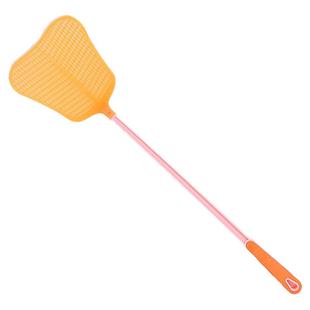 茶花苍蝇拍家用塑料大号打不烂老式长柄款拍子手动加长蝇拍蚊子拍