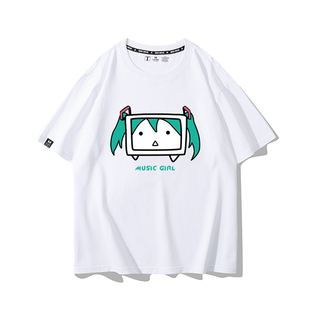 岩仓玲音lain周边T恤夏季男女同款二次元动漫风纯棉短袖痛衣服