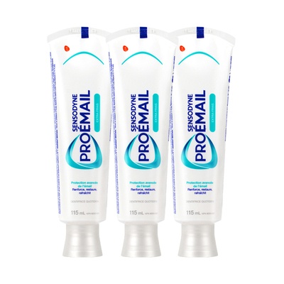 进口舒适达3支装抗敏含氟牙膏