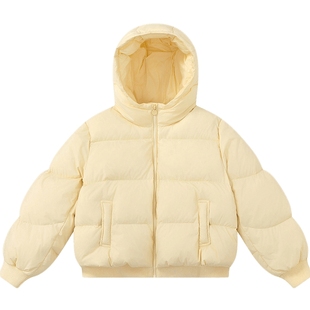 笛莎旗舰店童装女童羽绒服冬装新款中大童小女孩儿童加厚短款外套