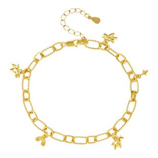 MITHAOL独角兽星星手链女款 轻奢小众高级感精致百搭回形针链首饰