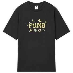 凉感索罗娜运动短袖T恤男子PUMA彪马官方新款夏季黑色上衣 637335