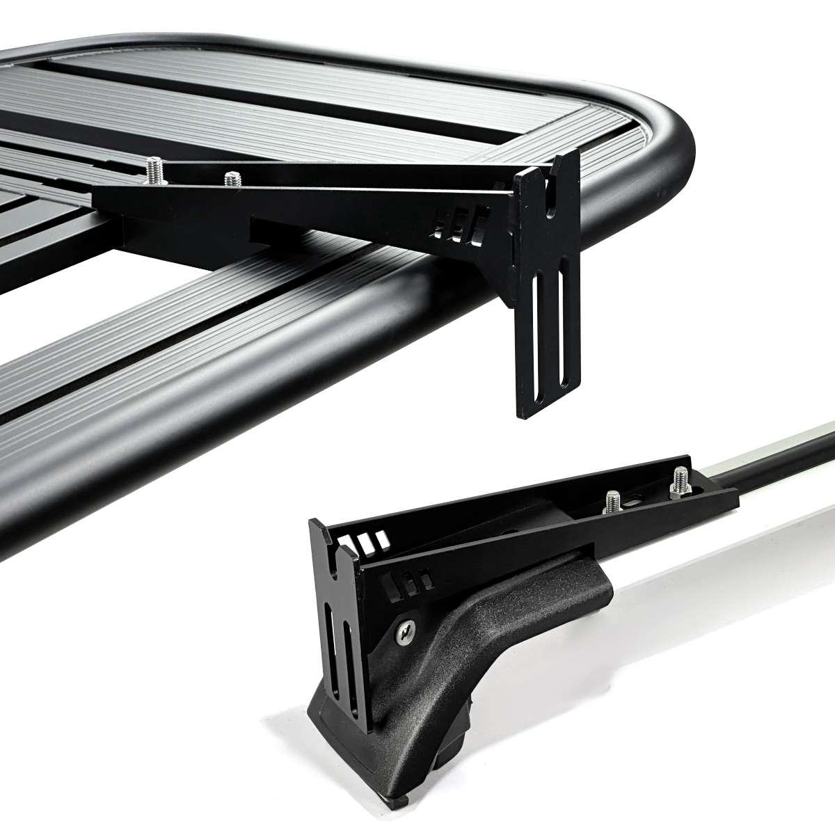 简森户外车边帐篷跨边AW顶拓展平台固定器安装支架加强侧天幕卡子