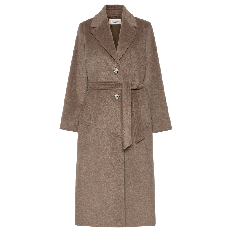 【秋冬新降】Weekend MaxMara 26女装羊毛混纺长款大衣5016116206