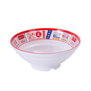 国潮密胺餐具盘子商用火锅专用菜盘圆盘港式盖饭猪脚饭碗面碗碟子