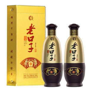 口子窖濉溪老口子42度450ml*2 瓶纯粮食见详细白酒口粮酒